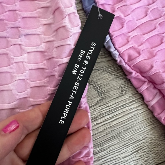 NWT new Mix Pink and Blue Tie-Dye Hoodie size S/M - Picture 4 of 7